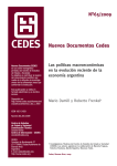 Las políticas macroeconómicas en la evolución reciente de la