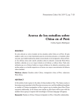 Acerca de los estudios sobre China en el Perú