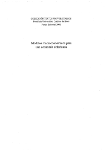 Modelos macroeconórnicos para una economía dolarizada