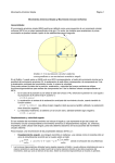Gráfico 1: Un movimiento circular uniforme correspondiente