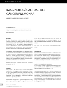 IMAGINOLOGÍA ACTuAL DEL CáNCER puLMONAR