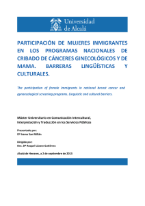 participaci&oacute;n de mujeres inmigrantes en los programas