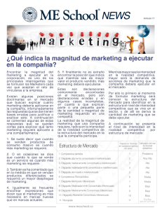 ¿Qué indica la magnitud de marketing a ejecutar en la