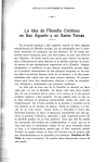 La idea de Filosofía Cristiana en San Agustín y en Santo Tomás