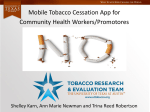Mobile Tobacco Cessation App for Community Health Workers