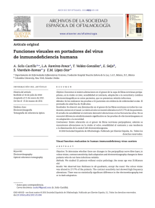 Funciones visuales en portadores del virus de inmunodeficiencia