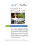 Evolución de la PTF en Chile - Comisión Nacional de Productividad