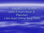 ESCAPULA ALADA (John E.Kuhn,Kevin D. Plancher) J Am Acad