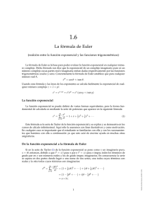 La fórmula de Euler