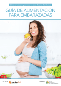 guía de alimentación para embarazadas