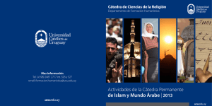 Actividades de la Cátedra Permanente de Islam y Mundo Árabe | 2013