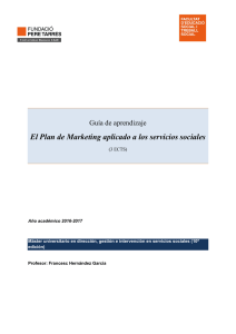 El Plan de Marketing aplicado a los servicios sociales