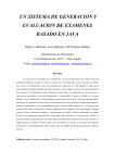 un sistema de generacion y evaluacion de examenes basado en java