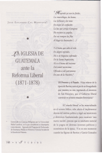 La Iglesia de Guatemala ante la Reforma Liberal