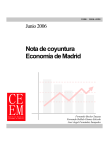 Nota de coyuntura Economía de Madrid