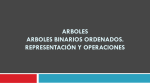 ARBOLES ARBOLES BINARIOS ORDENADOS