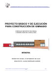 proyecto básico y de ejecución para construcción de gimnasio