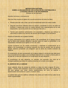 INSTRUCCION PASTORAL SOBRE LA OBLIGACI&Oacute;N DE LOS