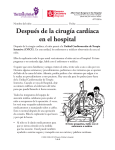 Después de la cirugía cardíaca en el hospital