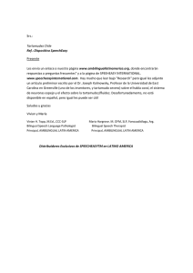 Srs.: Tartamudez Chile Ref.: Dispositivo SpeechEasy Presente Les