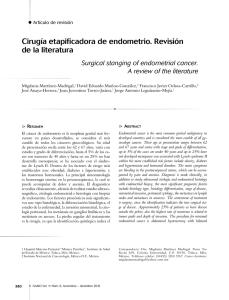 Cirugía etapificadora de endometrio. Revisión de la literatura