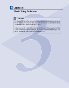 Capitulo III: Diseño Web y Estándares
