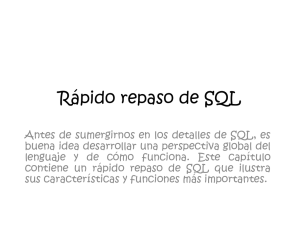 (Microsoft PowerPoint - R\341pido Repaso de SQL)