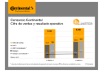 Consorcio Continental Cifra de ventas y resultado operativo