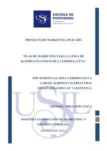 2016_Garrido_Plan de marketing para la linea de baterias Platinum