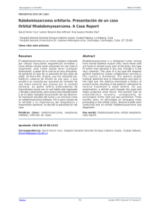 Rabdomiosarcoma orbitario. Presentación de un caso Orbital