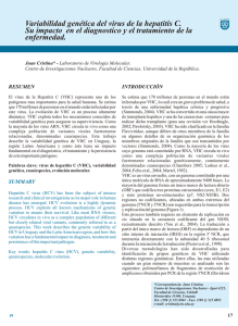 Variabilidad genética del virus de la hepatitis C. Su impacto en el