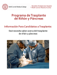 Programa de Trasplante de Riñón y Páncreas