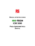 Pinza amperimétrica digital AC ISO-TECH ICM