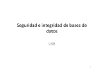 Seguridad e integridad de bases de datos