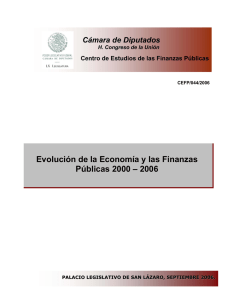 Evolución de la Economía y las Finanzas Públicas 2000