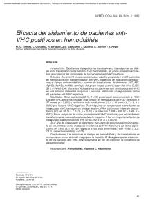 Eficacia del aislamiento de pacientes anti