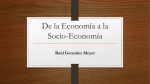 De la economia a la socio economia – Marcela Bogado
