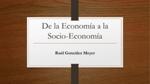 De la economia a la socio economia – Marcela Bogado