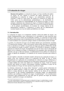 3. Evaluación de riesgos - Food and Agriculture Organization of the