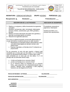 ASIGNATURA: CIENCIAS NATURALES GRUPO: NOVENO