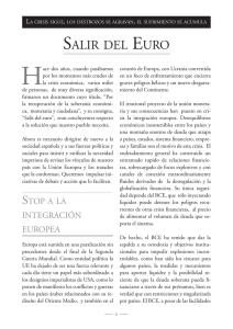 Manifiesto: Salir del Euro