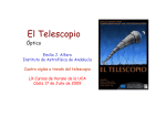 El Telescopio. Dr. E. Alfaro