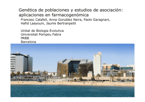 Genética de poblaciones y estudios de asociación