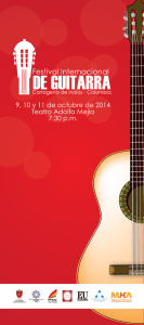 Programa I Festival Internacional de Guitarras