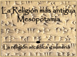 La Religión más antigua Mesopotamia