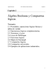 Álgebra Booleana y Compuertas lógicas.