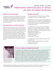 Tratamiento hormonal para el cáncer de seno en