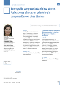Tomograf&iacute;a computerizada de haz c&oacute;nico. Aplicaciones