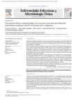 Descripción clínica y epidemiológica de un brote nosocomial por
