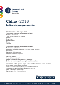 Chino - 2016 - International House London Institute